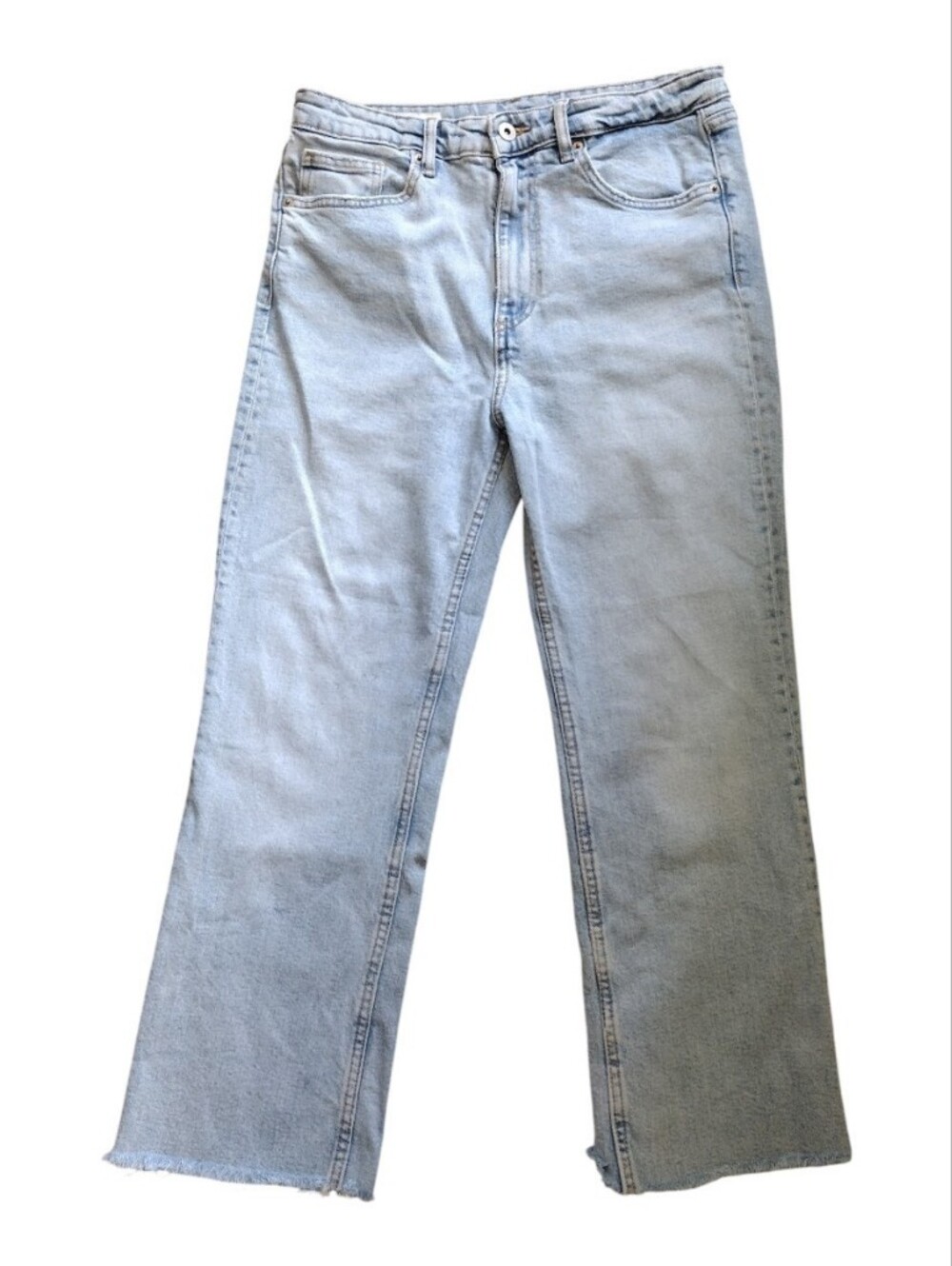 Light Wash Straight Leg Jeans